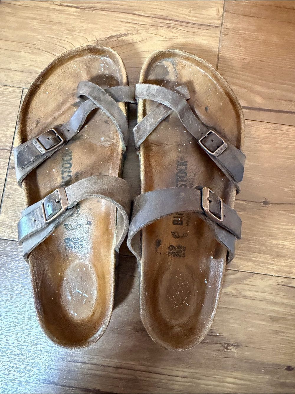 Birkenstock Women's Mayari Sandals Size 39 US 8.5 Brown Strappy Regular Width - Picture 1 of 9